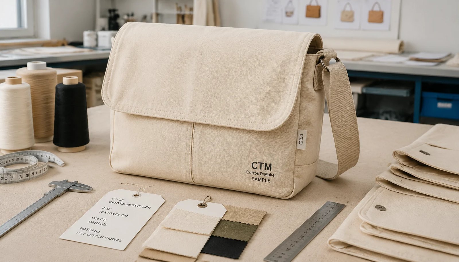 Canvas Messenger Bag Sample Approval Guide for Museum Shops