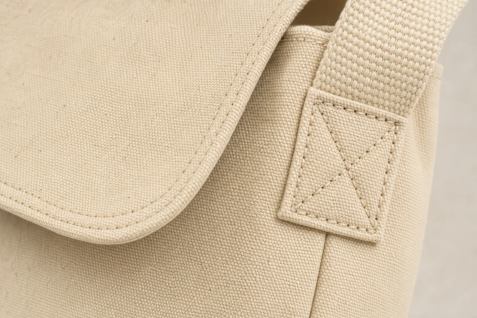 Canvas Messenger Bag Sample Seal supplier note with CTM label and factory evidence