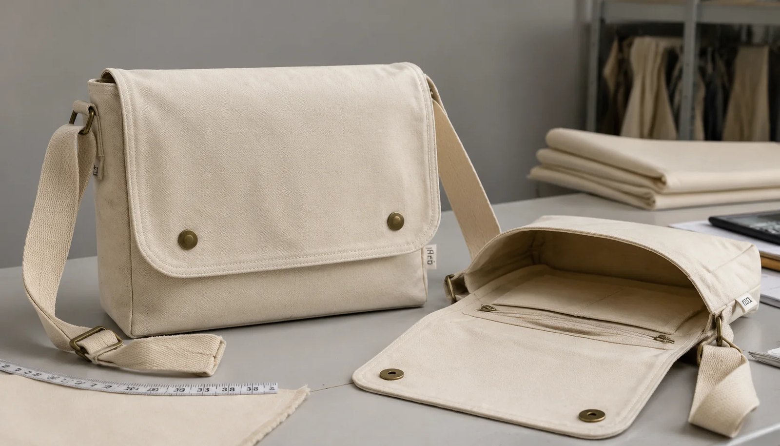 Skincare Canvas Messenger Bag QC Checklist