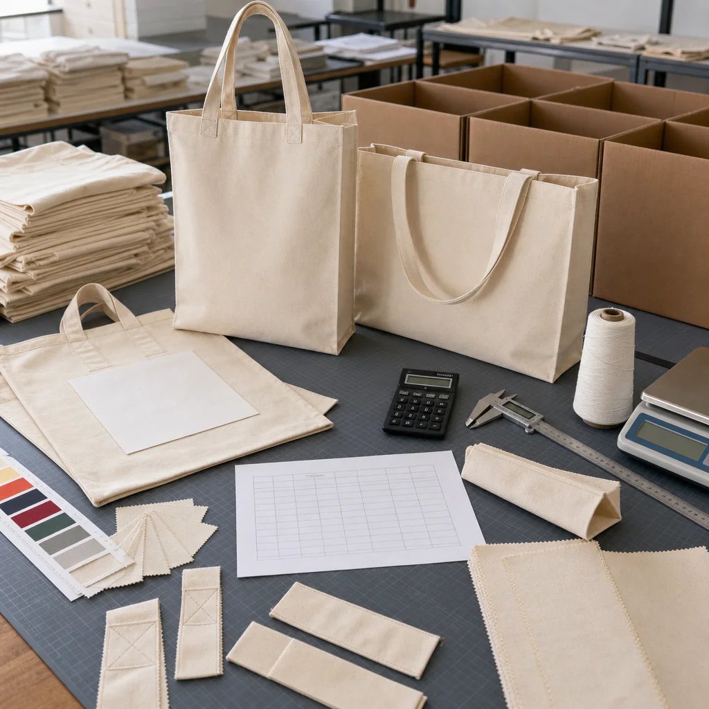 Canvas Tote Bag Pricing Worksheet for Book Fair Buyers