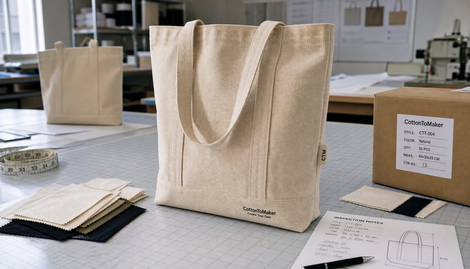 Canvas Tote Bag Retail For Ecommerce Brands Production Spec buyer guide with CTM label and factory evidence