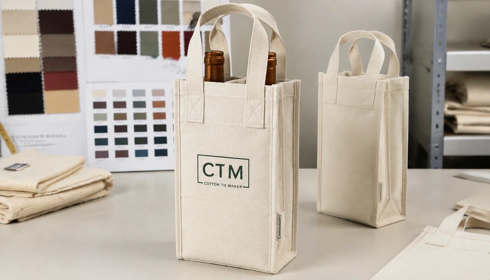 How Natural Grocers Can Specify Logo Placement on Canvas Wine Carriers