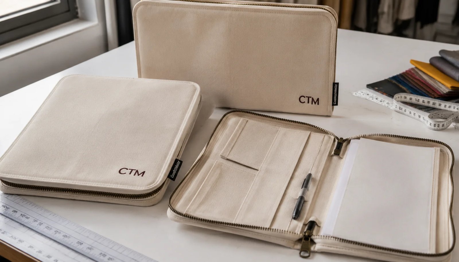 Canvas Zipper Portfolio MOQ Negotiation for Liquor Retailers