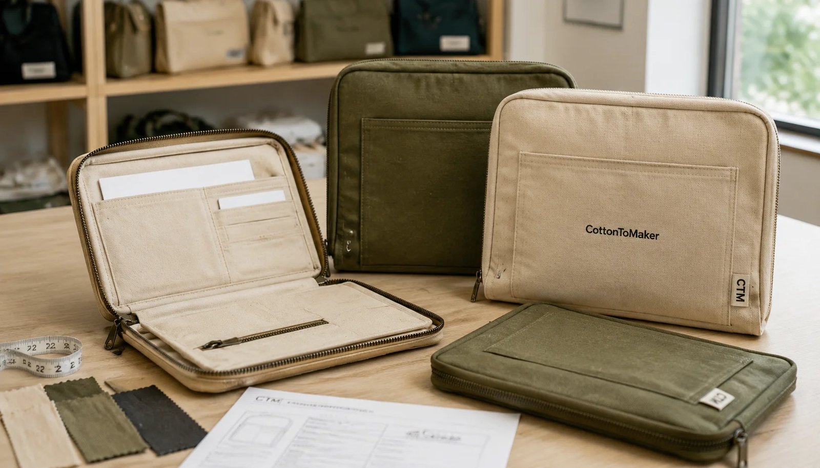 Canvas Zipper Portfolios: Lead Time Planning for Natural Grocers