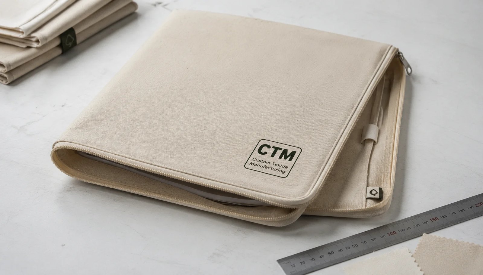 Canvas Zipper Portfolios: Logo Placement Guide for Natural Grocers