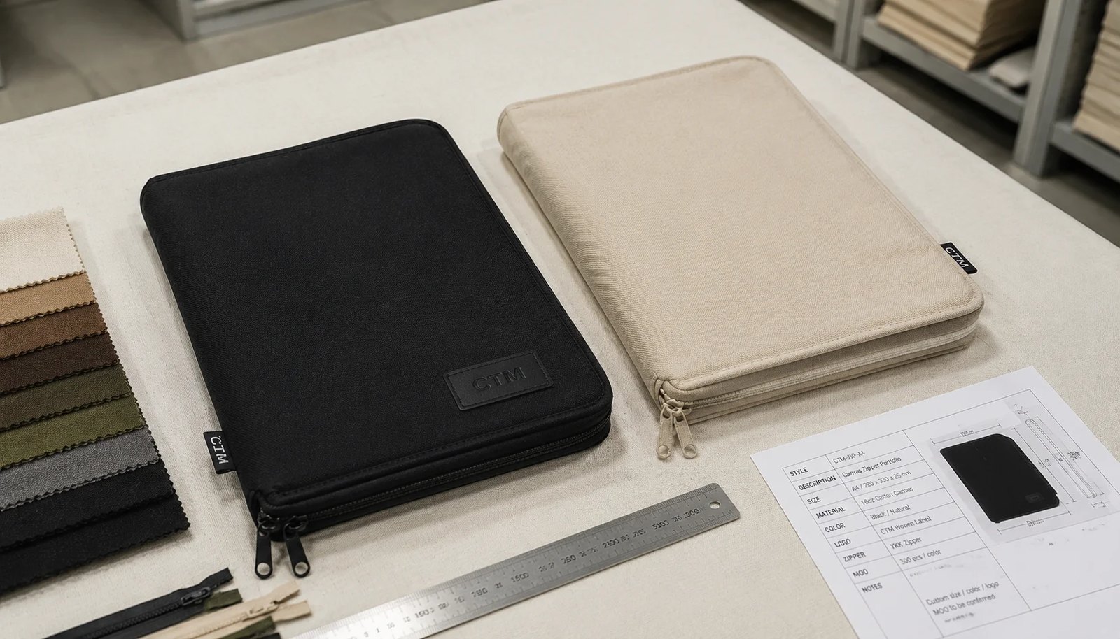 Canvas Zipper Portfolios for Liquor Retailers: MOQ Negotiation Guide for Procurement Buyers