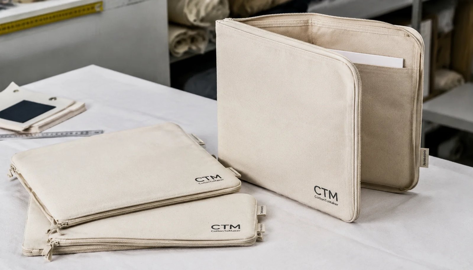Canvas Zipper Portfolios for Skincare Bulk Pricing Plan