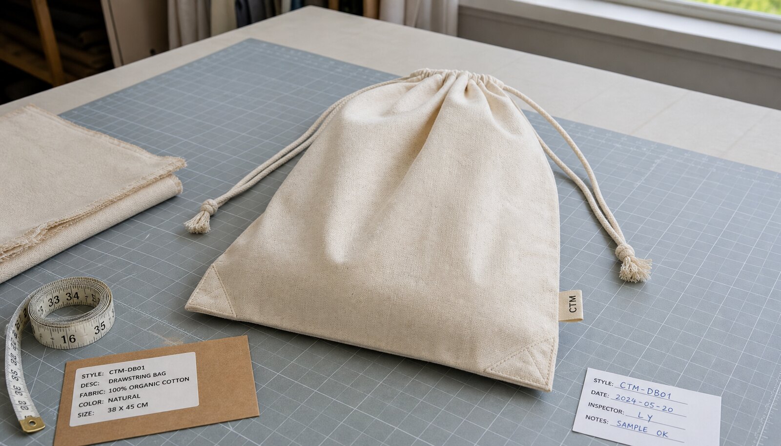 Cotton Bag For Event Buyers Production Spec buyer guide with CTM label and factory evidence
