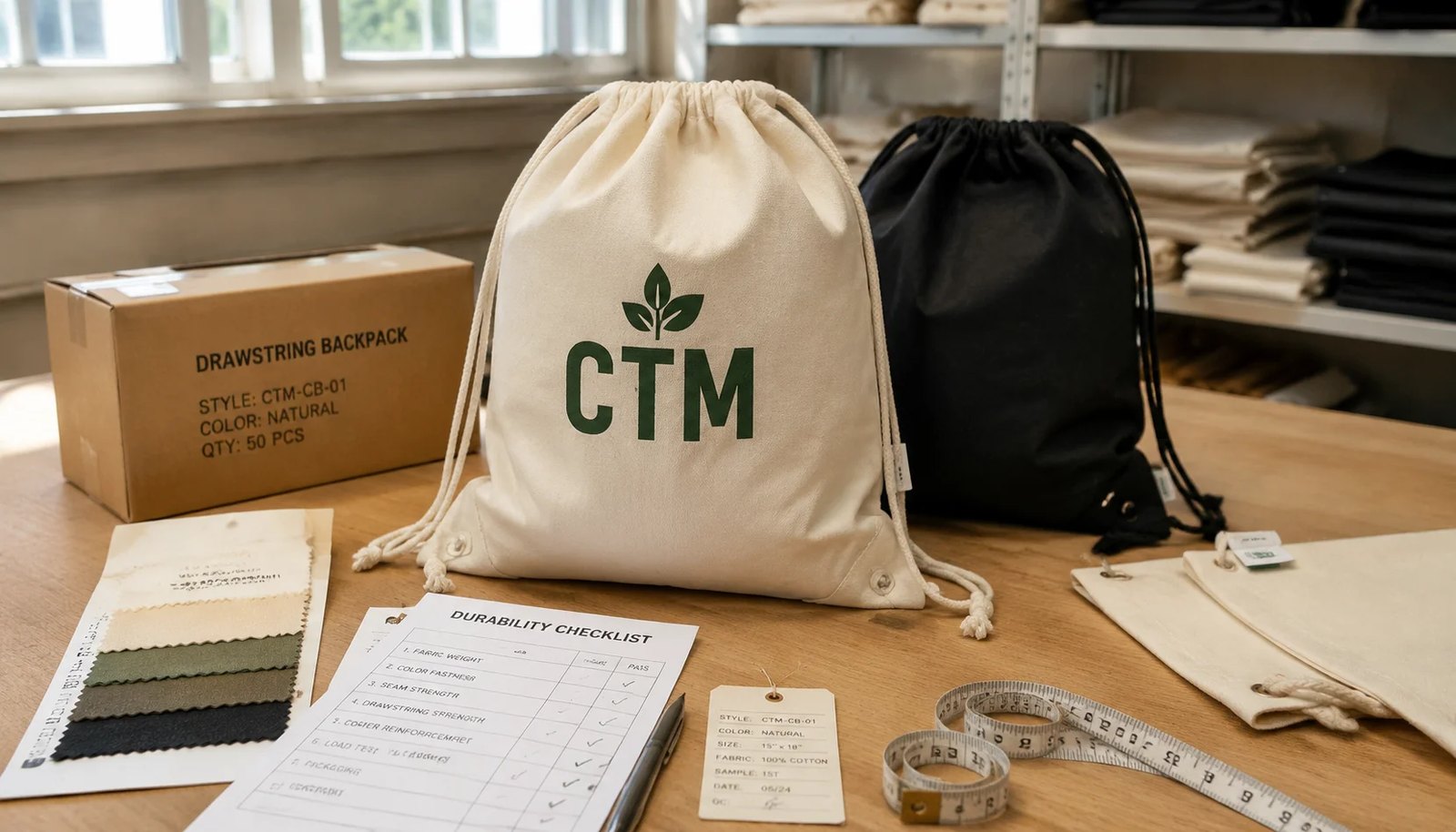 Cotton Drawstring Backpack Durability Checklist for Natural Grocers