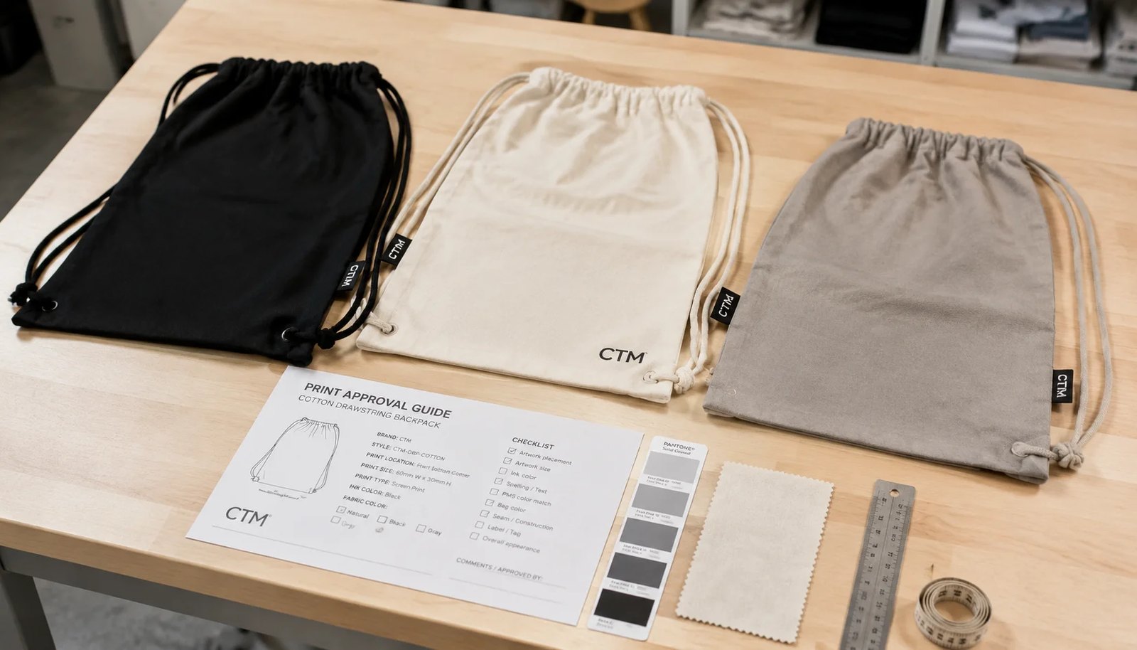 Cotton Drawstring Backpack Print Approval Guide for Liquor Retailers