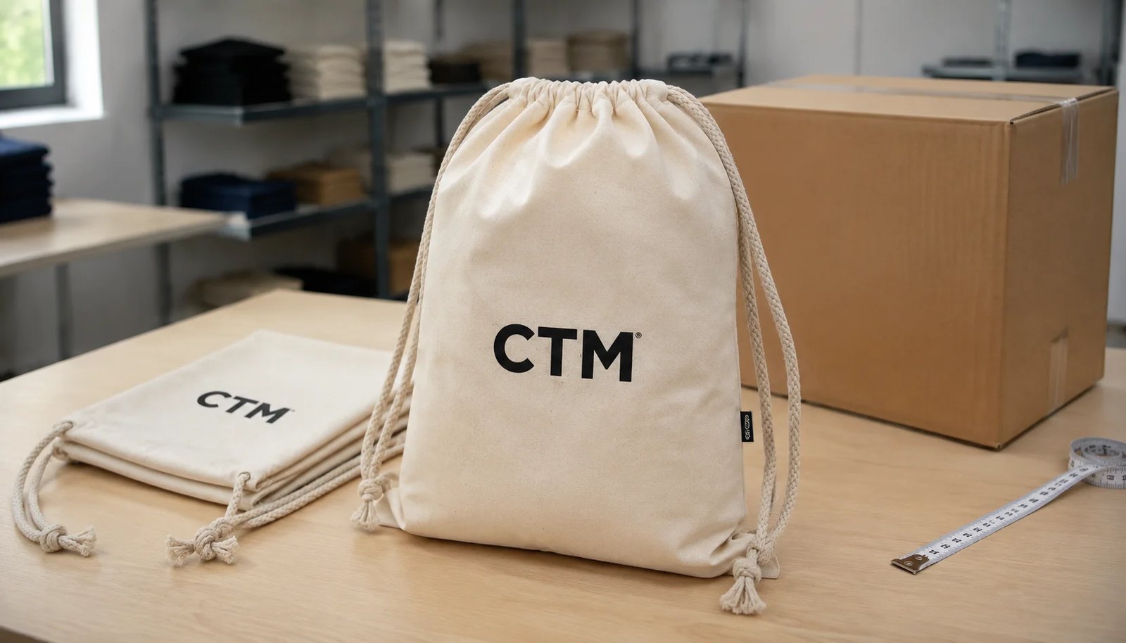 Cotton Drawstring Backpacks: Carton Packing Plan for Natural Grocers