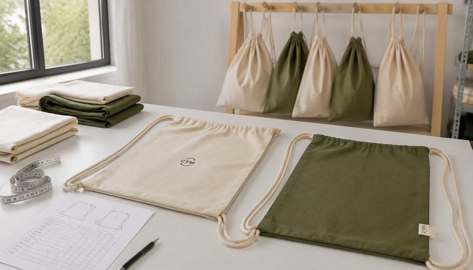 Cotton Drawstring Backpacks for Natural Grocers: Logo Placement Guide