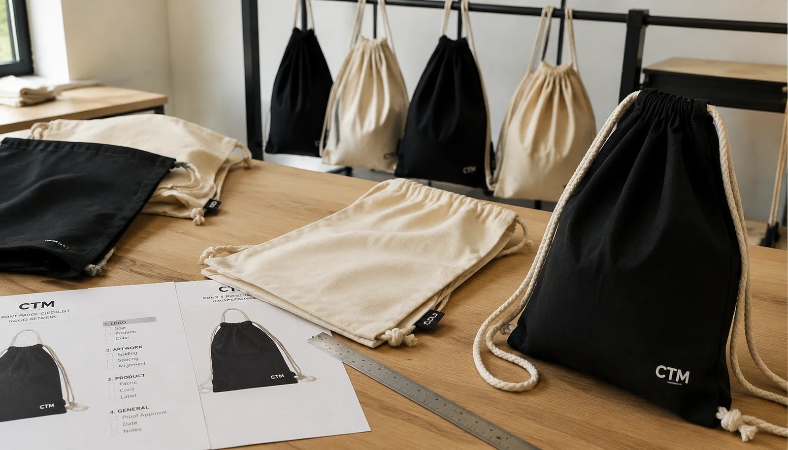 Cotton Drawstring Backpacks Print Proofing Checklist for Liquor Retailers