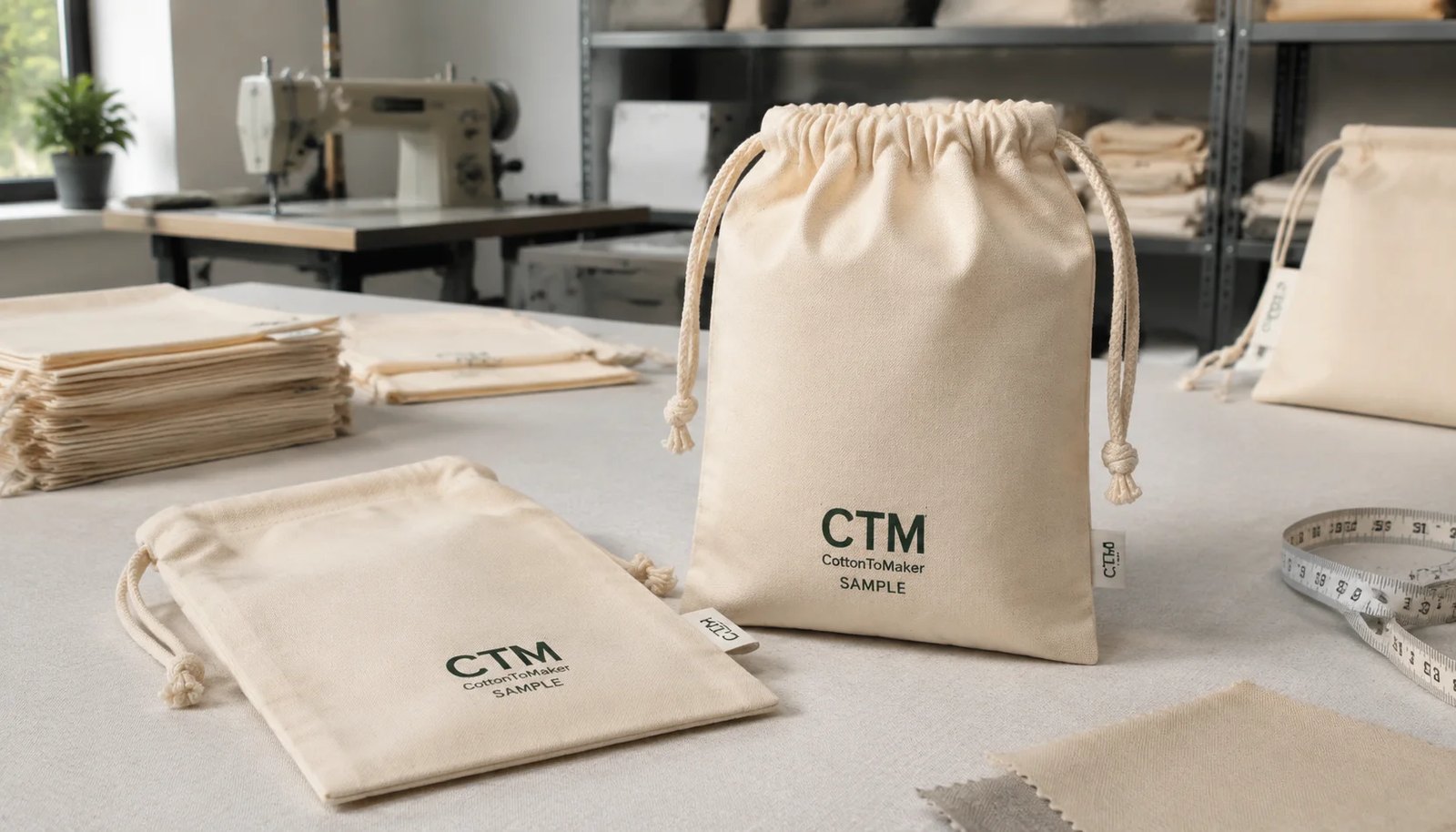 Cotton Drawstring Pouch Logo Placement Guide for Natural Grocers