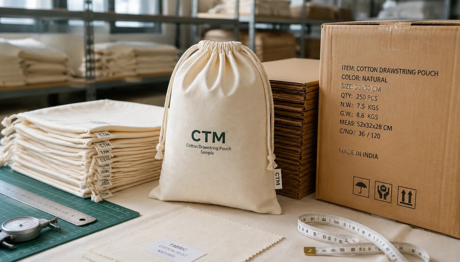 Cotton Drawstring Pouches: Carton Planning Guide for Natural Grocers