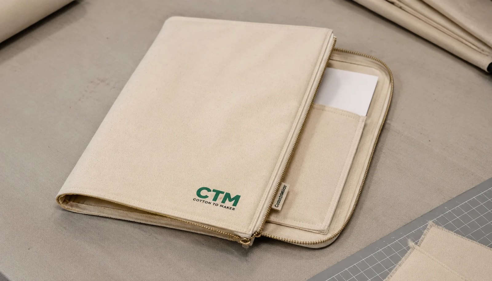 Custom Canvas Zipper Portfolios: Logo Placement Guide for Grocers