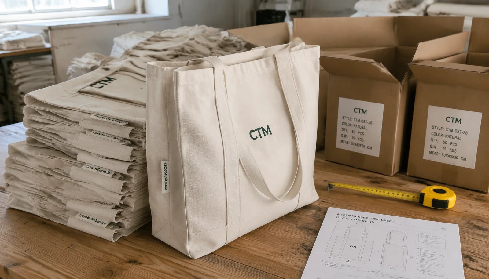 Custom Organic Cotton Totes Carton Packing Plan for Liquor Retailers
