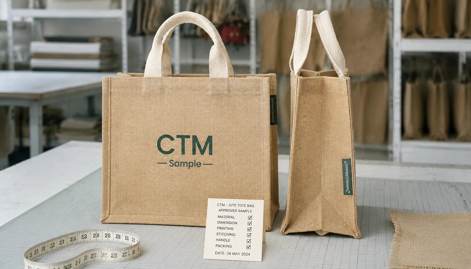 Jute Tote Bag Quality Inspection Checklist for Natural Grocers