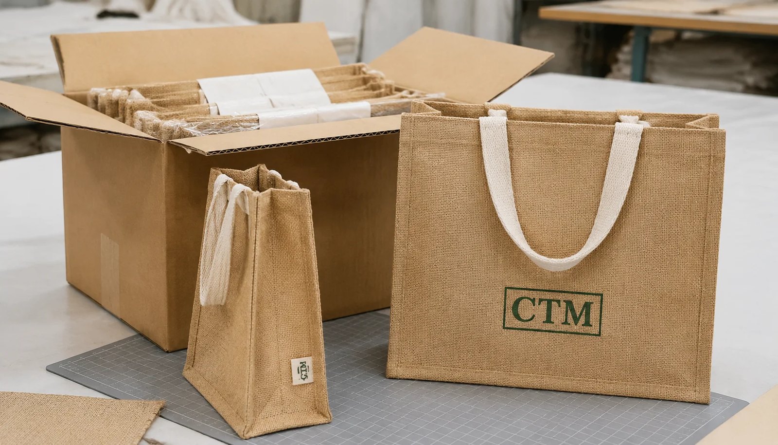 Jute Tote Bags Carton Planning for Natural Grocer Programs