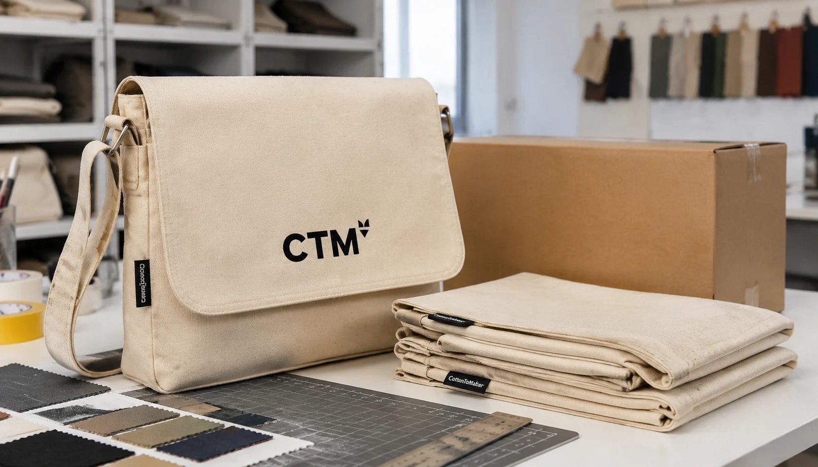 Canvas Messenger Bags for Natural Grocers: Carton Planning