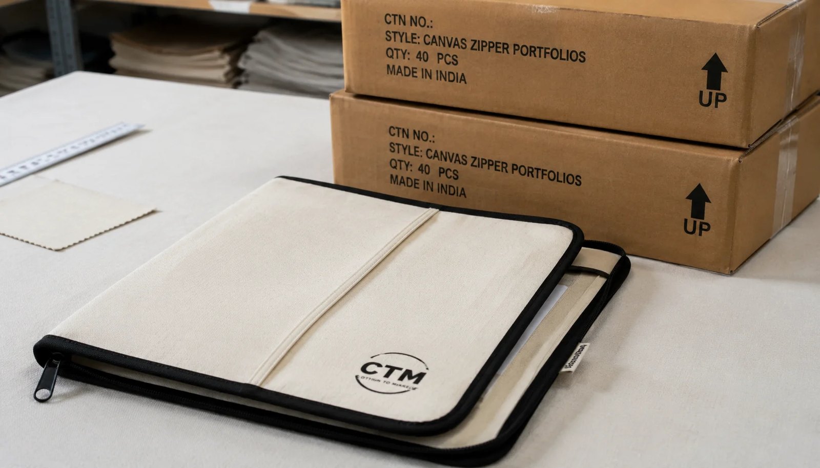 Canvas Zipper Portfolios for Liquor Retailers: Packing Plan