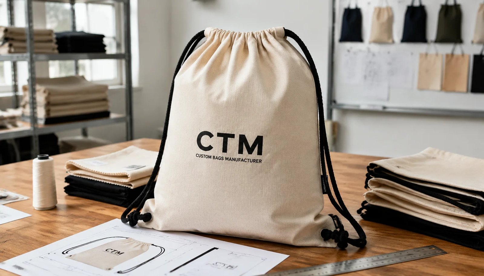 Wholesale Cotton Drawstring Backpacks for Liquor Retail Buyers